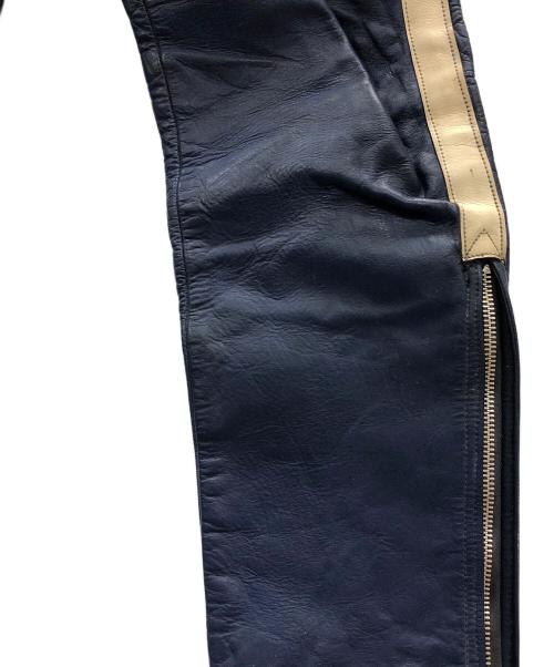 Lewis Leathers（ルイスレザース）Lewis Leathers (ルイスレザース) レザーパンツ ブルー サイズ:実寸サイズにてご確認ください。の古着・服飾アイテム