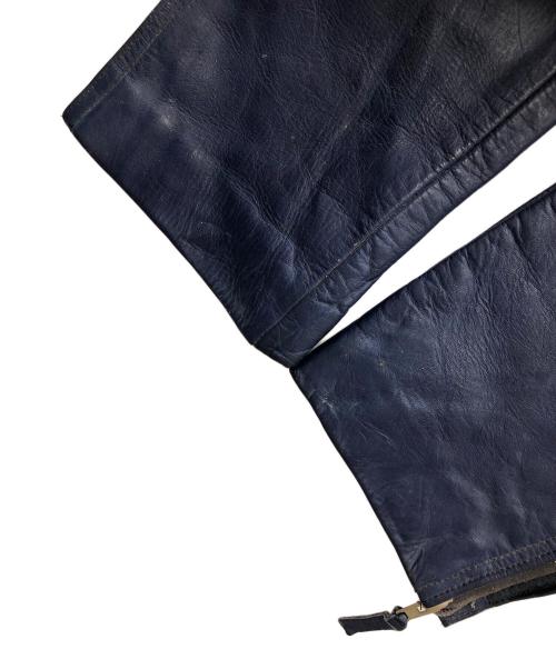 Lewis Leathers（ルイスレザース）Lewis Leathers (ルイスレザース) レザーパンツ ブルー サイズ:実寸サイズにてご確認ください。の古着・服飾アイテム