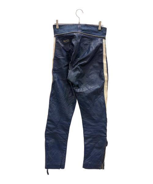 Lewis Leathers（ルイスレザース）Lewis Leathers (ルイスレザース) レザーパンツ ブルー サイズ:実寸サイズにてご確認ください。の古着・服飾アイテム