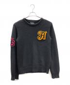 NUMBER (N)INEナンバーナイン）の古着「ワッペンニット」｜ブラック