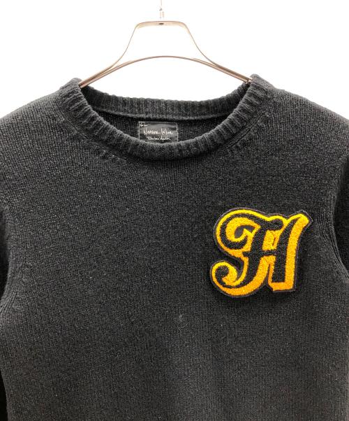 NUMBER (N)INE（ナンバーナイン）NUMBER (N)INE (ナンバーナイン) ワッペンニット ブラック サイズ:3の古着・服飾アイテム