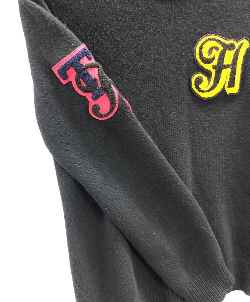 NUMBER (N)INE（ナンバーナイン）NUMBER (N)INE (ナンバーナイン) ワッペンニット ブラック サイズ:3の古着・服飾アイテム