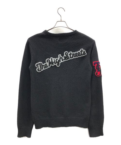 NUMBER (N)INE（ナンバーナイン）NUMBER (N)INE (ナンバーナイン) ワッペンニット ブラック サイズ:3の古着・服飾アイテム