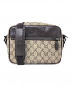 GUCCIグッチ）の古着「GG（ジージー）スプリーム ショルダーバッグ」｜ベージュ