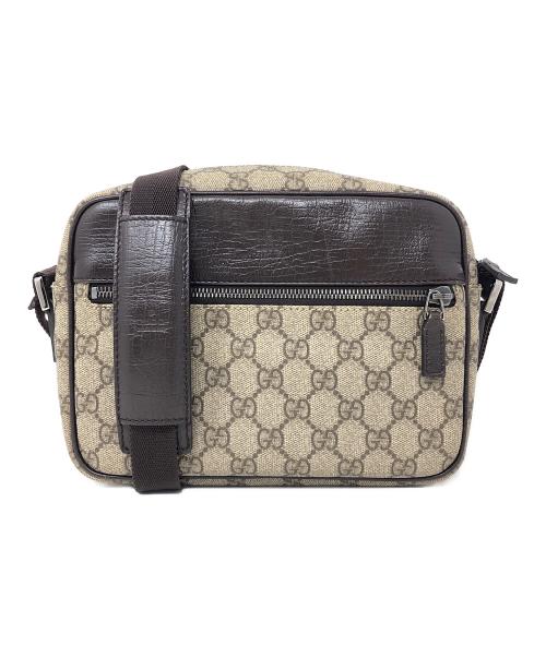 GUCCI（グッチ）GUCCI (グッチ) GG（ジージー）スプリーム ショルダーバッグ ベージュ サイズ:実寸サイズにてご確認下さい。の古着・服飾アイテム