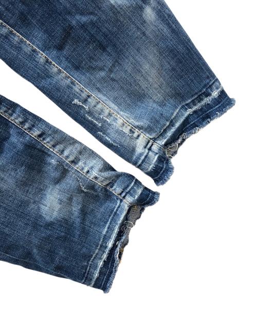 DSQUARED2（ディースクエアード）DSQUARED2 (ディースクエアード) ダメージ加工ジーンズ インディゴ サイズ:50の古着・服飾アイテム