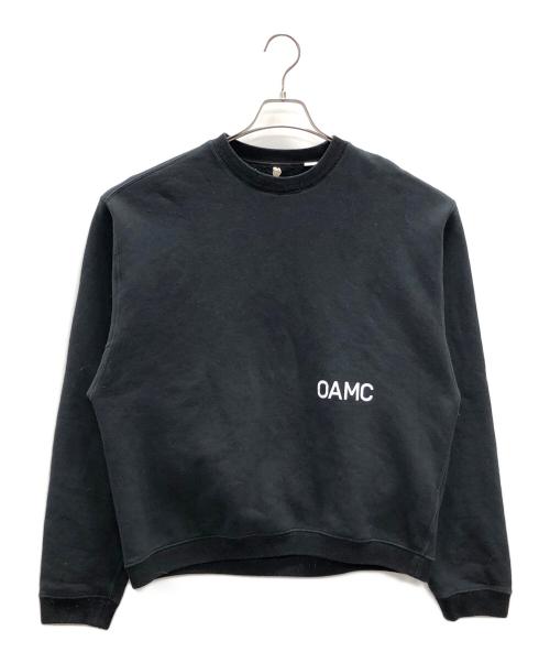 OAMC（オーエーエムシー）OAMC (オーエーエムシー) スウェット noise crewneck (ノイズクルーネック) ブラック サイズ:Mの古着・服飾アイテム