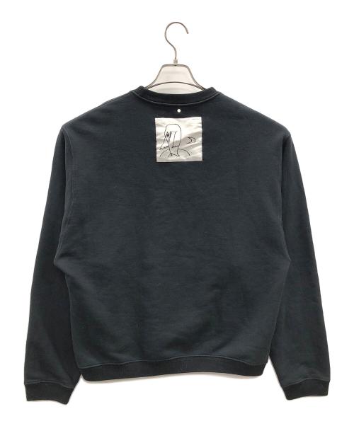 OAMC（オーエーエムシー）OAMC (オーエーエムシー) スウェット noise crewneck (ノイズクルーネック) ブラック サイズ:Mの古着・服飾アイテム