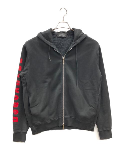 DSQUARED2（ディースクエアード）DSQUARED2 (ディースクエアード) ジップパーカー ブラック サイズ:Lの古着・服飾アイテム