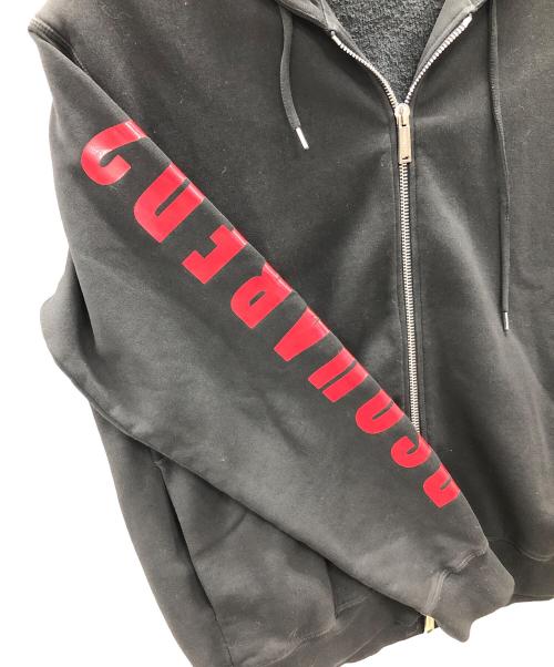 DSQUARED2（ディースクエアード）DSQUARED2 (ディースクエアード) ジップパーカー ブラック サイズ:Lの古着・服飾アイテム