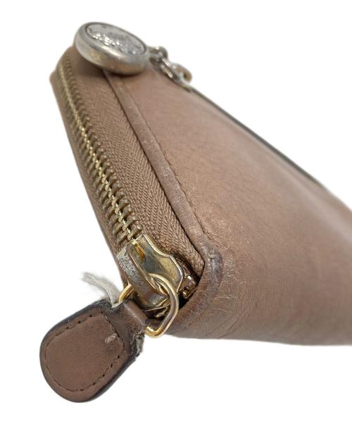 BVLGARI（ブルガリ）BVLGARI (ブルガリ) ラウンドファスナー財布 ライトブラウン サイズ:実寸サイズにてご確認下さい。の古着・服飾アイテム