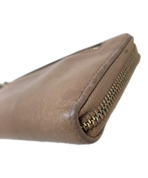 BVLGARI（ブルガリ）BVLGARI (ブルガリ) ラウンドファスナー財布 ライトブラウン サイズ:実寸サイズにてご確認下さい。の古着・服飾アイテム