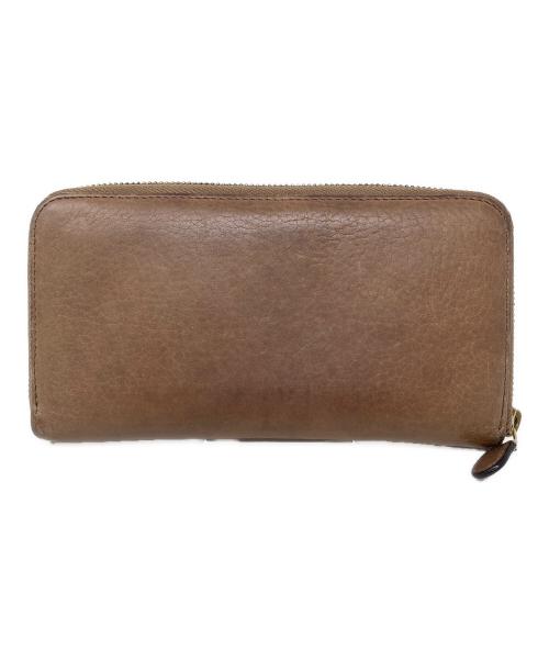 BVLGARI（ブルガリ）BVLGARI (ブルガリ) ラウンドファスナー財布 ライトブラウン サイズ:実寸サイズにてご確認下さい。の古着・服飾アイテム