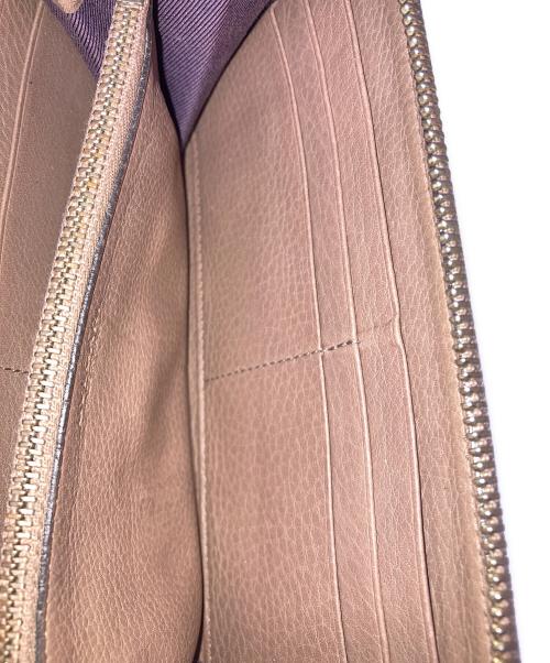 BVLGARI（ブルガリ）BVLGARI (ブルガリ) ラウンドファスナー財布 ライトブラウン サイズ:実寸サイズにてご確認下さい。の古着・服飾アイテム