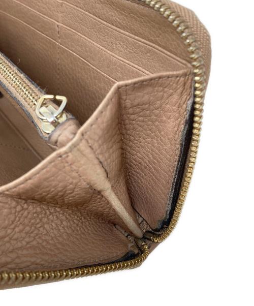 BVLGARI（ブルガリ）BVLGARI (ブルガリ) ラウンドファスナー財布 ライトブラウン サイズ:実寸サイズにてご確認下さい。の古着・服飾アイテム