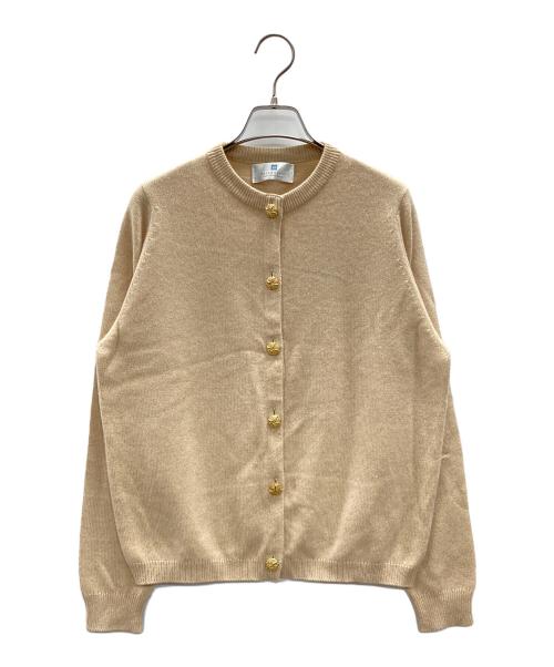 BALLANTYNE（バランタイン）BALLANTYNE (バランタイン) 金釦カシミヤカーディガン ベージュ サイズ:42の古着・服飾アイテム