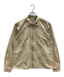 YAECA（ヤエカ）の古着「クロスジップシャツ」｜ベージュ