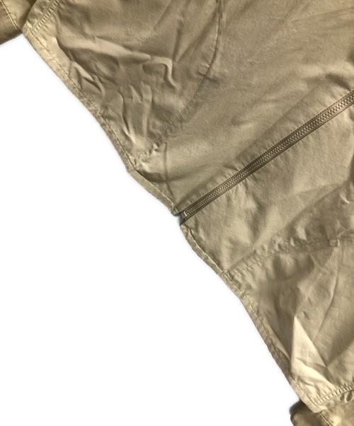 YAECA（ヤエカ）YAECA (ヤエカ) クロスジップシャツ ベージュ サイズ:MEDIUMの古着・服飾アイテム