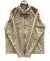 中古・古着 YAECA (ヤエカ) クロスジップシャツ ベージュ サイズ:MEDIUM：7000円