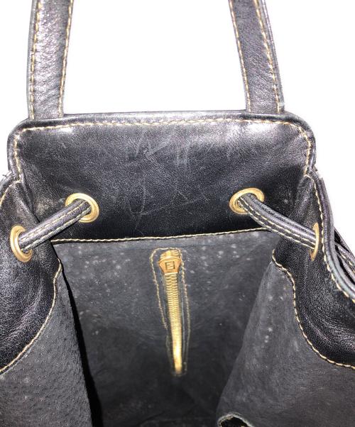 FENDI（フェンディ）FENDI (フェンディ) 巾着型バッグ ブラック サイズ:実寸サイズにてご確認下さい。の古着・服飾アイテム