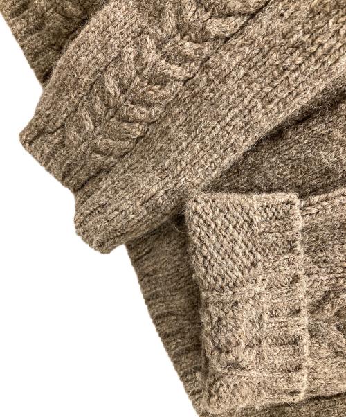 DRIES VAN NOTEN（ドリスヴァンノッテン）DRIES VAN NOTEN (ドリスヴァンノッテン) ニットカーディガン ブラウン サイズ:Mの古着・服飾アイテム