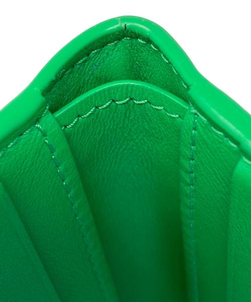 BOTTEGA VENETA（ボッテガベネタ）BOTTEGA VENETA (ボッテガベネタ) 2つ折り財布 カセット スリム 二つ折りウォレット パラキートグリーン サイズ:実寸サイズにてご確認下さい。の古着・服飾アイテム