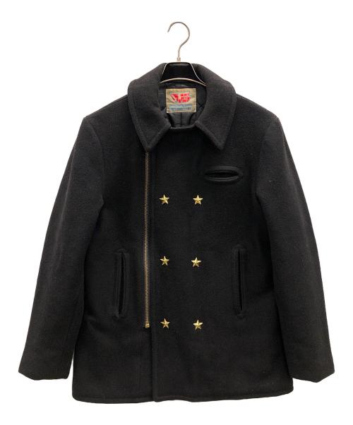 TENDERLOIN（テンダーロイン）TENDERLOIN (テンダーロイン) Pコート 星型スタッズ ブラック サイズ:実寸サイズにてご確認下さい。の古着・服飾アイテム