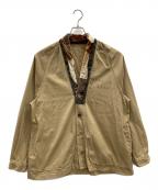 KAPITALキャピタル）の古着「ガウンカーディガン kapital man beige jackets（キャピタル マン ベージュ ジャケット）」｜オリーブ