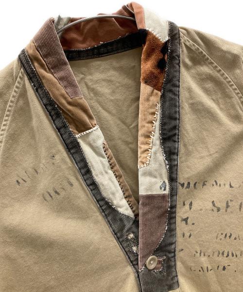 KAPITAL（キャピタル）KAPITAL (キャピタル) ガウンカーディガン kapital man beige jackets（キャピタル マン ベージュ ジャケット） オリーブ サイズ:3の古着・服飾アイテム