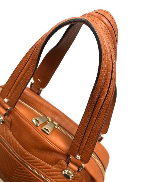 MaxMara（マックスマーラ）MaxMara (マックスマーラ) レザーハンドバッグ ブラウン サイズ:実寸サイズにてご確認下さい。の古着・服飾アイテム