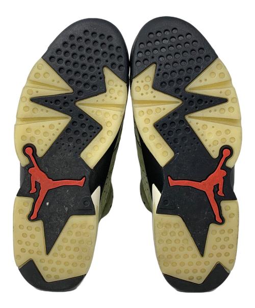 NIKE（ナイキ）NIKE (ナイキ) ハイカットスニーカー Air Jordan 6 Retro（エアジョーダン6 レトロ）Medium Olive（ミディアム オリーブ） Travis Scott（トラヴィススコット） グリーン サイズ:28.5cmの古着・服飾アイテム