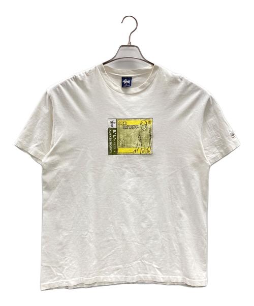 stussy（ステューシー）stussy (ステューシー) 半袖カットソー ホワイト サイズ:XLの古着・服飾アイテム