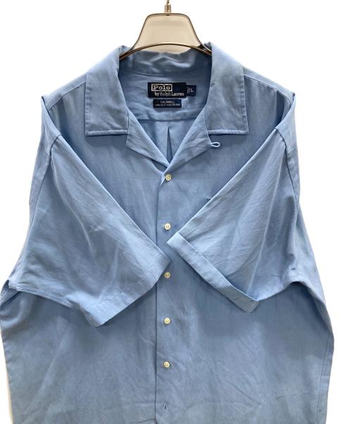 POLO RALPH LAUREN（ポロ・ラルフローレン）POLO RALPH LAUREN (ポロ・ラルフローレン) オープンカラーシャツ CALDWELL（コールドウェル） スカイブルー サイズ:Lの古着・服飾アイテム