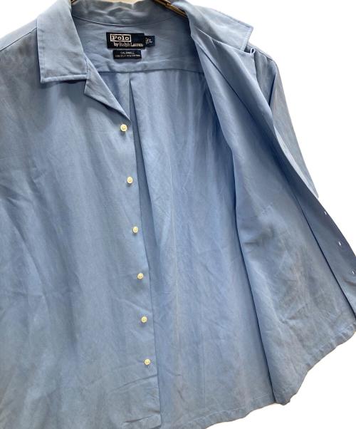 POLO RALPH LAUREN（ポロ・ラルフローレン）POLO RALPH LAUREN (ポロ・ラルフローレン) オープンカラーシャツ CALDWELL（コールドウェル） スカイブルー サイズ:Lの古着・服飾アイテム
