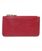 LOUIS VUITTONルイ ヴィトン）の古着「コインケース エピ ポシェットクレ」｜ルージュ