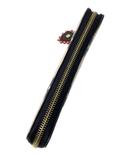 LOUIS VUITTON（ルイ ヴィトン）LOUIS VUITTON (ルイ ヴィトン) 長財布 ジッピー ウォレット モノグラム・アンプラント  ベージュ×ブラック サイズ:実寸サイズにてご確認ください。の古着・服飾アイテム