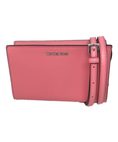 MICHAEL KORS（マイケル・コース）MICHAEL KORS (マイケル・コース) クロスボディショルダーバッグ シーラ スモール EW トップジップ クロスボディ ピンク サイズ:実寸サイズにてご確認下さい。の古着・服飾アイテム