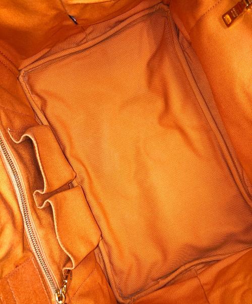 PRADA（プラダ）PRADA (プラダ) カナパ トートバッグ バッグ キャンバス オレンジ サイズ:実寸サイズにてご確認下さい。の古着・服飾アイテム
