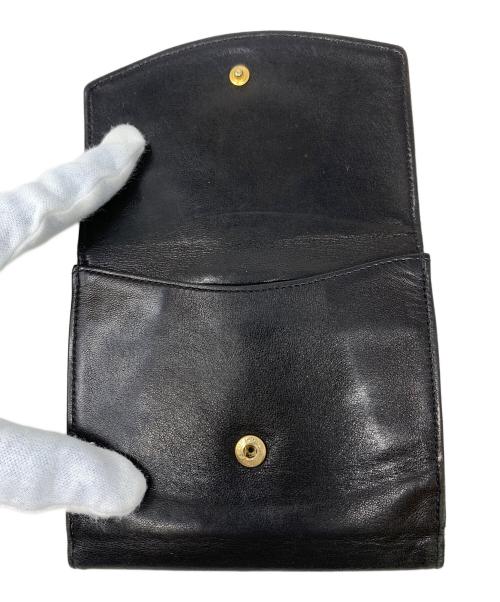 CHANEL（シャネル）CHANEL (シャネル) Wホック財布 ブラック サイズ:実寸サイズにてご確認ください。の古着・服飾アイテム