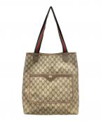 GUCCIグッチ）の古着「GG（ジージー）スプリーム シェリーライン トートバッグ」｜ブラウン