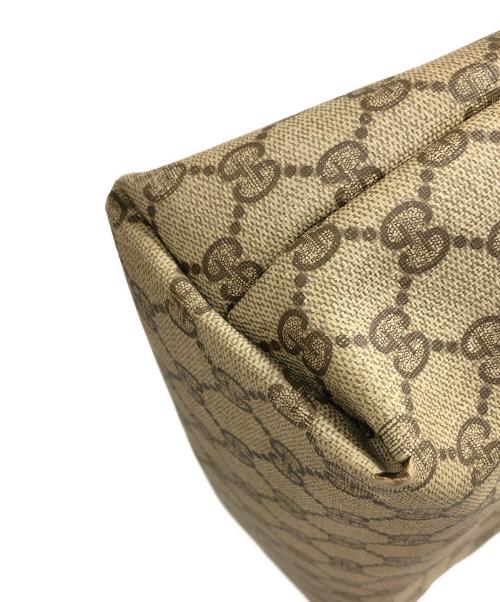 GUCCI（グッチ）GUCCI (グッチ) GG（ジージー）スプリーム シェリーライン トートバッグ ブラウン サイズ:実寸サイズにてご確認下さい。の古着・服飾アイテム