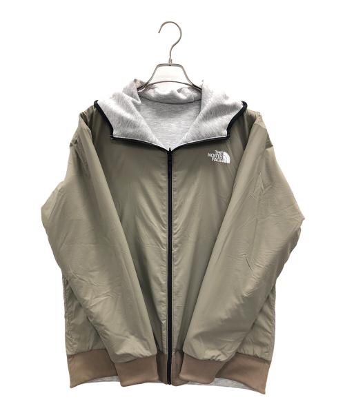 THE NORTH FACE（ザ ノース フェイス）THE NORTH FACE (ザ ノース フェイス) ジップパーカー Reversible TECH Air Hoodie(リバーシブルテックエアフーディ) ライトグレー サイズ:XLの古着・服飾アイテム