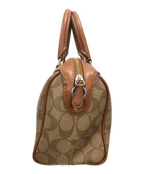 COACH（コーチ）COACH (コーチ) 2WAYバッグ ハンドバッグ ショルダーバッグ シグネチャー ベネット ミニ サッチェル ブラウン サイズ:実寸サイズにてご確認下さい。の古着・服飾アイテム