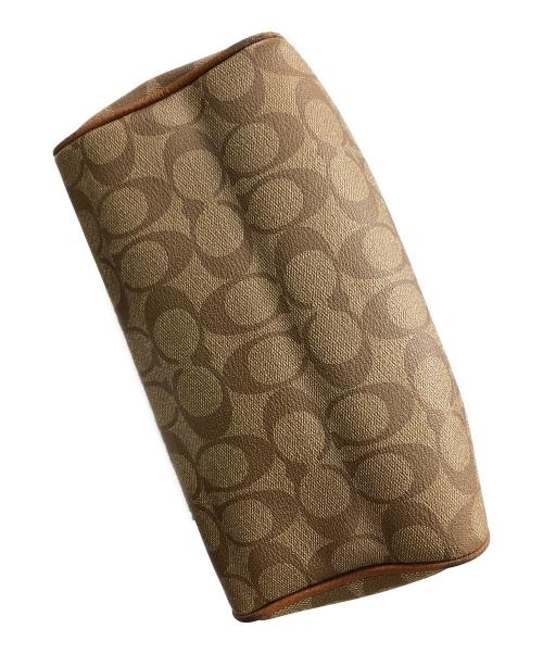 COACH（コーチ）COACH (コーチ) 2WAYバッグ ハンドバッグ ショルダーバッグ シグネチャー ベネット ミニ サッチェル ブラウン サイズ:実寸サイズにてご確認下さい。の古着・服飾アイテム