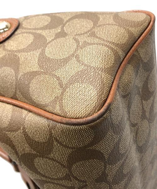 COACH（コーチ）COACH (コーチ) 2WAYバッグ ハンドバッグ ショルダーバッグ シグネチャー ベネット ミニ サッチェル ブラウン サイズ:実寸サイズにてご確認下さい。の古着・服飾アイテム