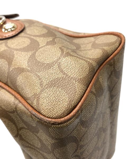 COACH（コーチ）COACH (コーチ) 2WAYバッグ ハンドバッグ ショルダーバッグ シグネチャー ベネット ミニ サッチェル ブラウン サイズ:実寸サイズにてご確認下さい。の古着・服飾アイテム