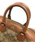 中古・古着 COACH (コーチ) 2WAYバッグ ハンドバッグ ショルダーバッグ シグネチャー ベネット ミニ サッチェル ブラウン サイズ:実寸サイズにてご確認下さい。：6000円
