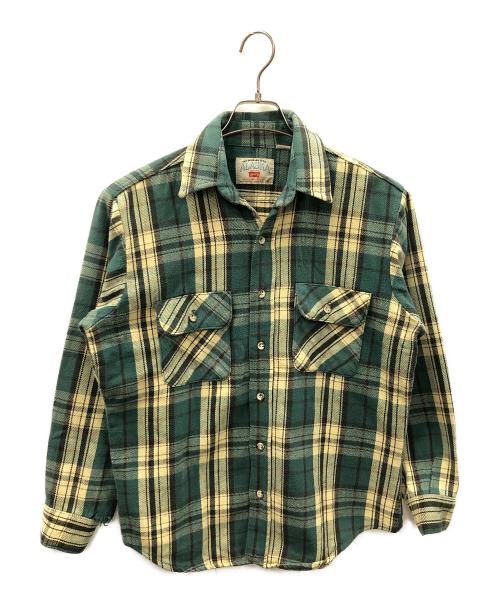 LEVI'S（リーバイス）LEVI'S (リーバイス) ヘビーネルシャツ ALASKA(アラスカ) グリーン サイズ:Mの古着・服飾アイテム