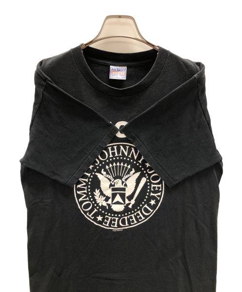 ALL SPORT（オールスポーツ）ALL SPORT (オールスポーツ) バンドTシャツ RAMONES（ラモーンズ） ブラック サイズ:M(40)の古着・服飾アイテム