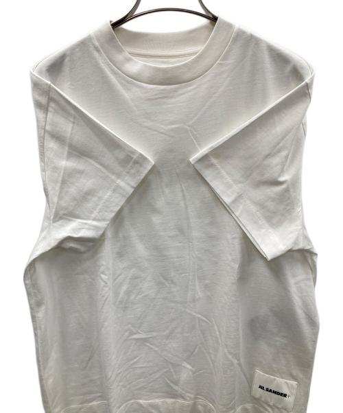 JIL SANDER+（ジルサンダープラス）JIL SANDER+ (ジルサンダープラス) 半袖クルーネックTシャツ ホワイト サイズ:Sの古着・服飾アイテム